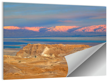 Masada Over the Dead Sea Wall Art