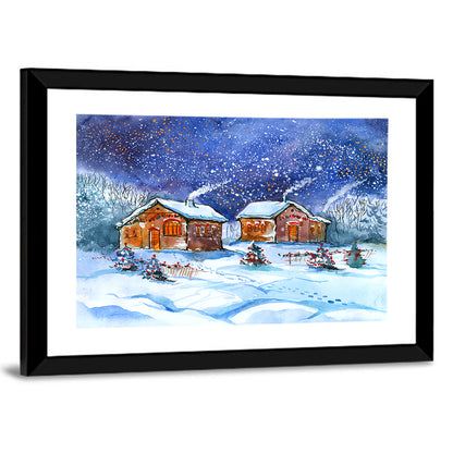 Winter Village Wall Art