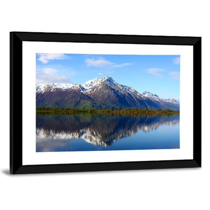 Pioneer Peak Reflected in Jim Lake Wall Art