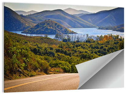 Lake Hodges Roadside Vista Wall Art