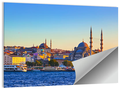 Istanbul Sunrise at Yeni Cami Wall Art