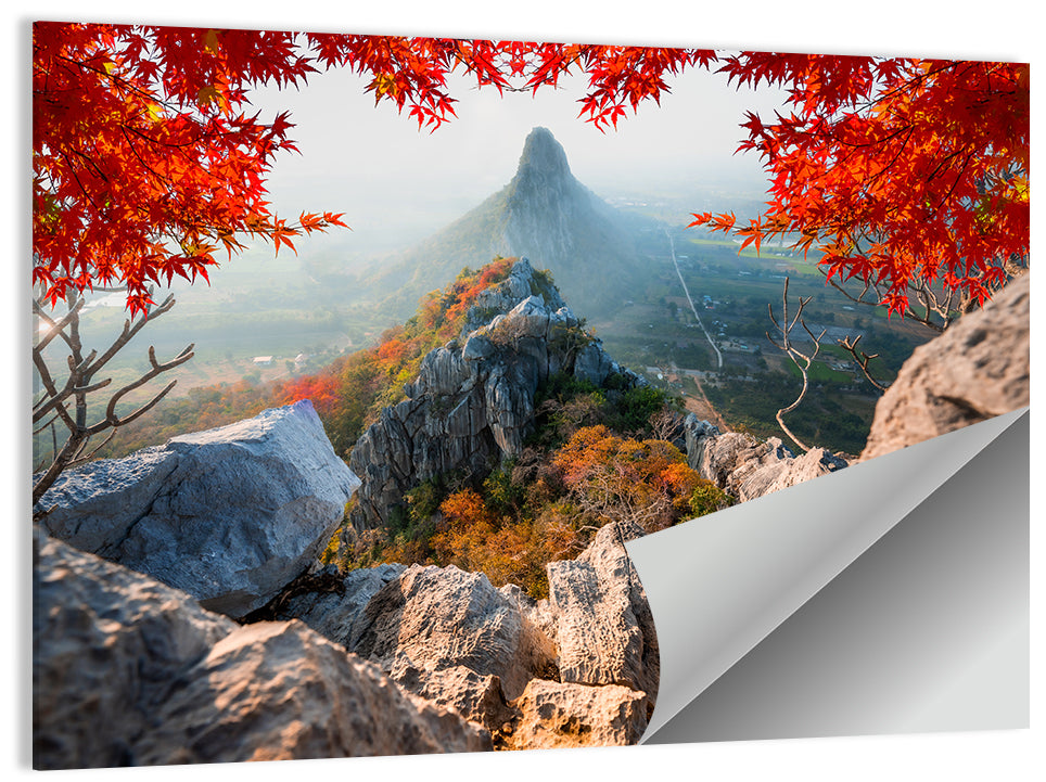 Khao Nor Maple Framed Peak Wall Art