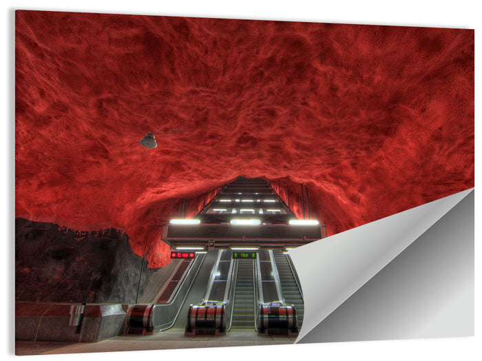 Solna Centrum Metro Station Wall Art as a poster print