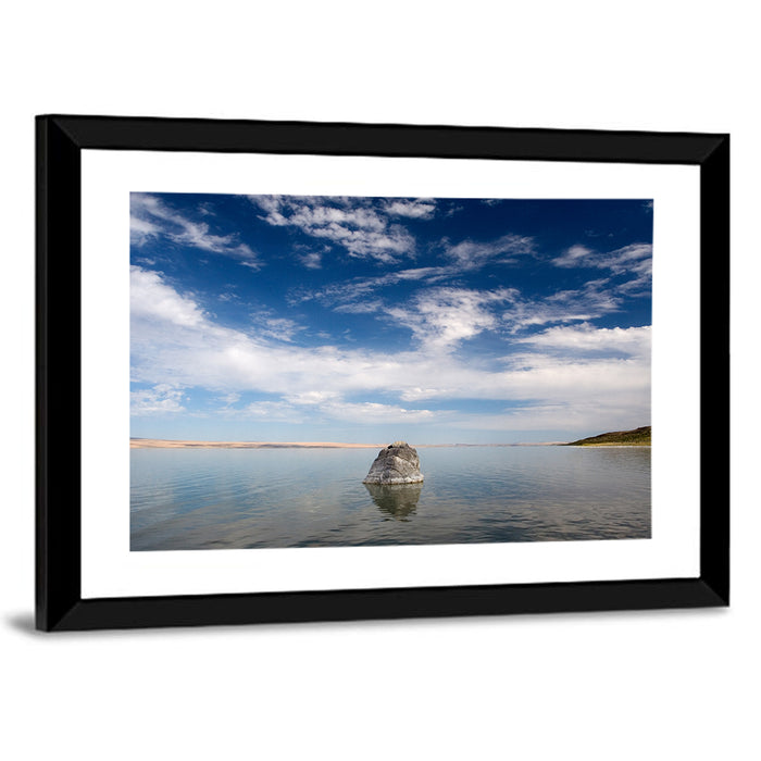 Abert Lake Reflection Wall Art as a framed print
