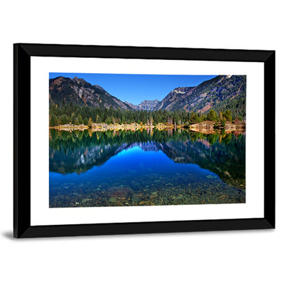 Gold Lake Reflection Wall Art