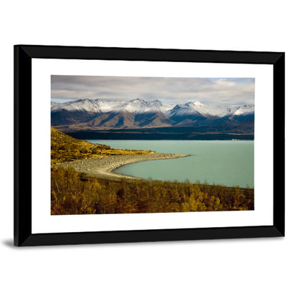 Lake Pukaki Autumn Shoreline Wall Art