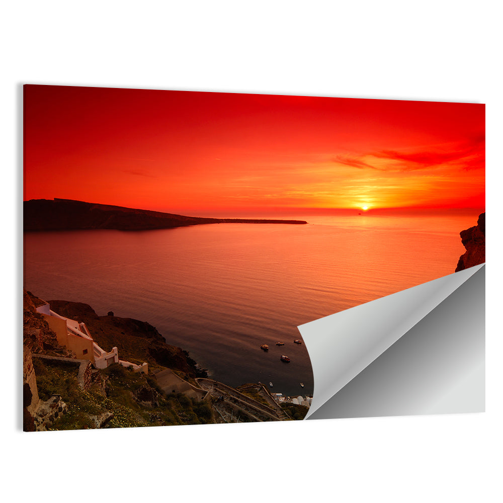 Ammoudi Bay Sunset, Oia Wall Art