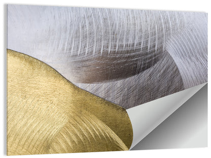 Thin Line Metallic Abstract Wall Art