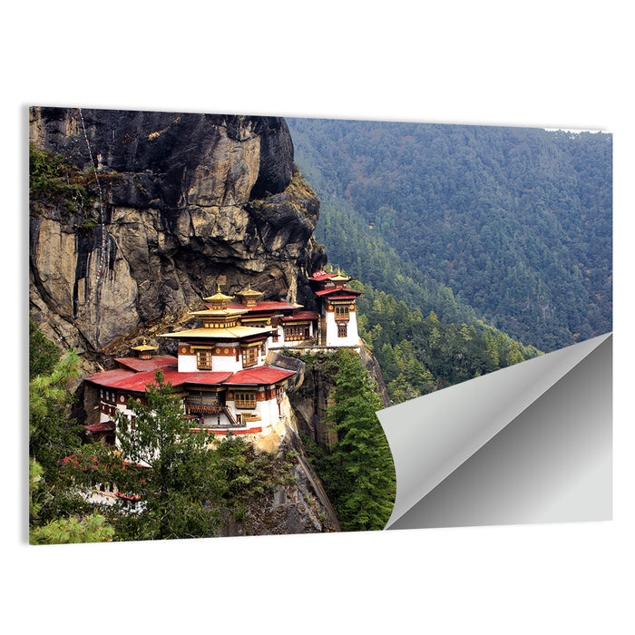 Tiger's Nest Monastery, Paro Bhutan Wall Art as a poster print