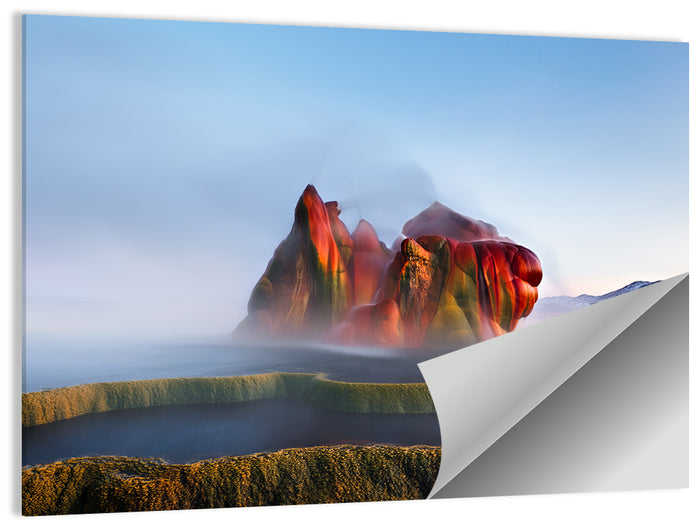 Fly Geyser Nevada Wall Art as a poster print