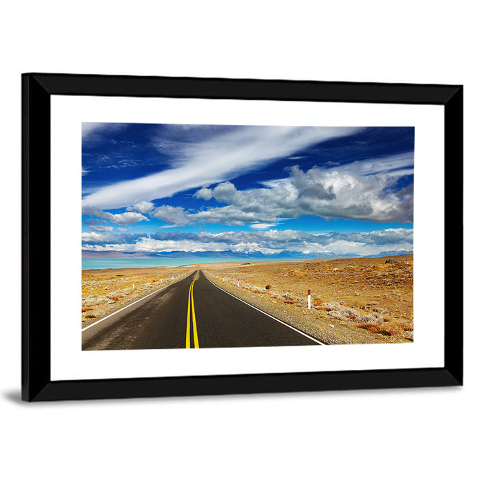 Road to Viedma Lake, Patagonia Wall Art as a framed print