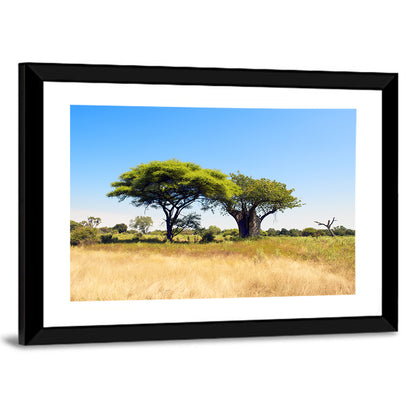 Acacia and Baobab Trees Wall Art