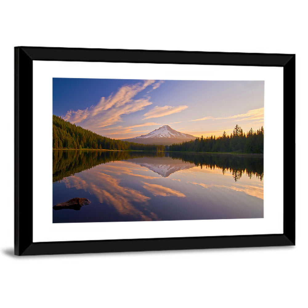 Mount Hood Reflection at Trillium Lake Wall Art