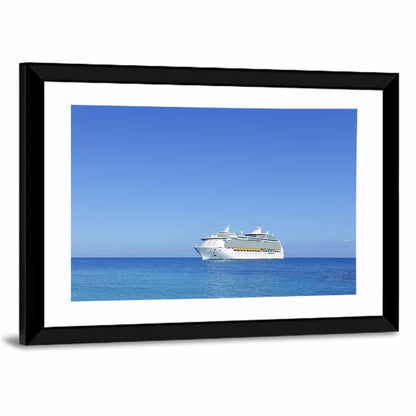 Cruise Ship in Open Sea Wall Art