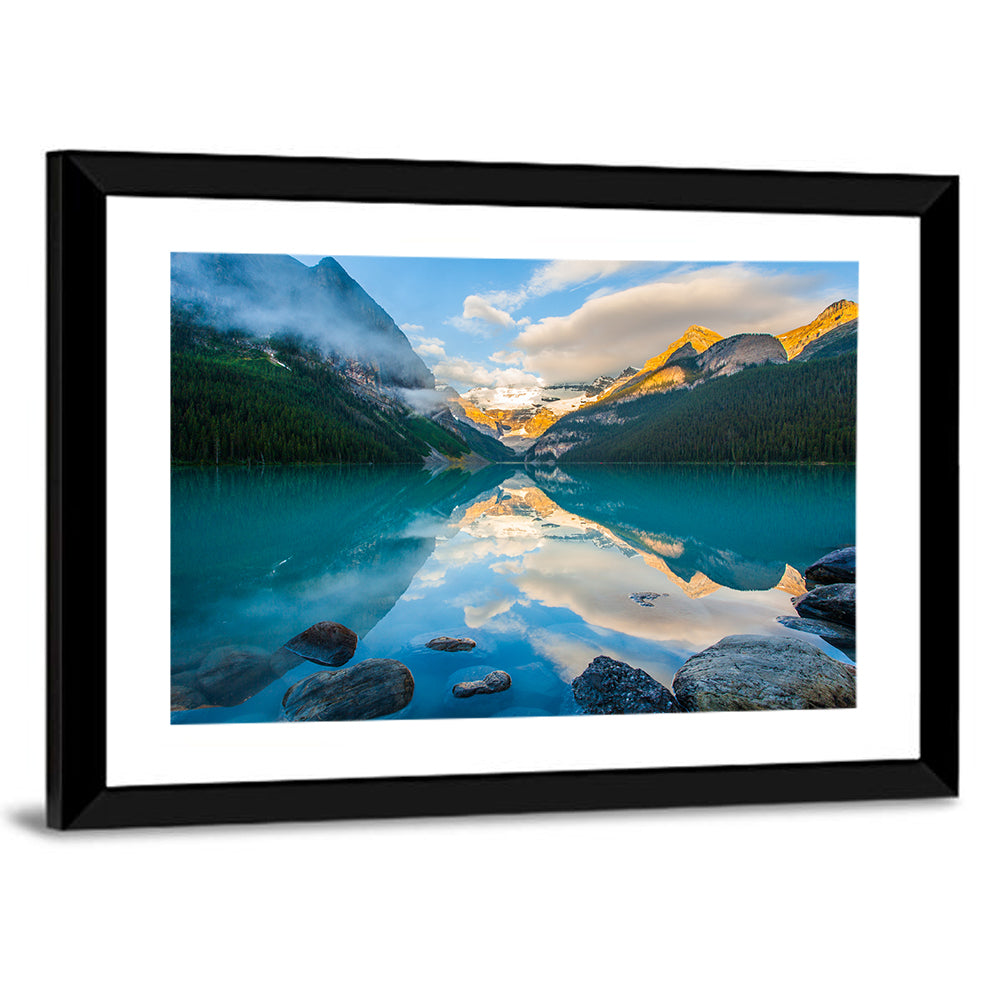 Lake Louise Sunrise Reflection Wall Art
