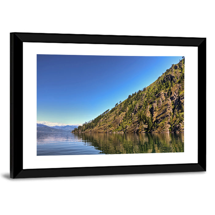 Monarch Mountains Lake Wall Art as a framed print