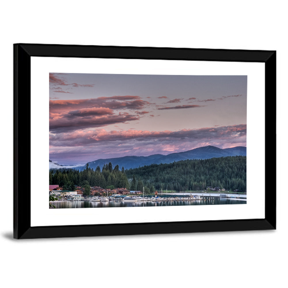 Lake Pend Oreille Twilight Reflection Wall Art