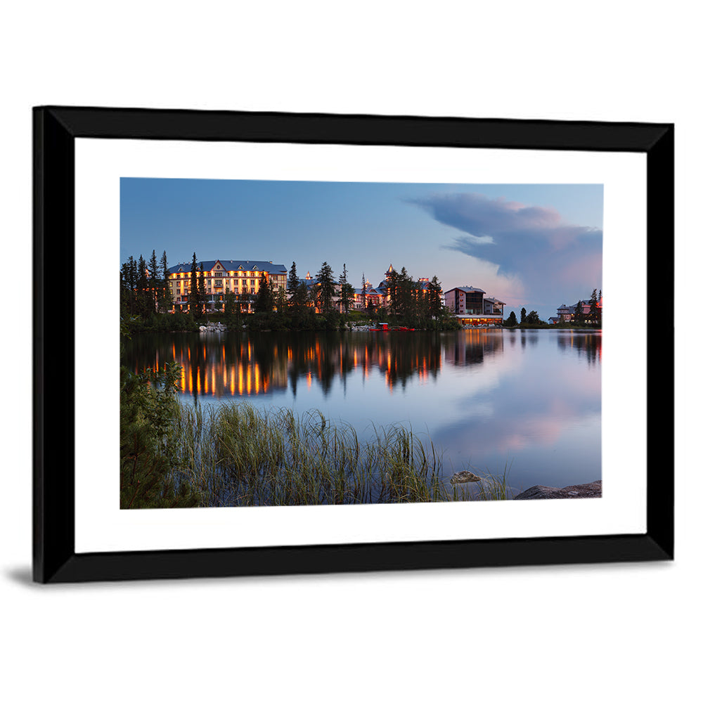 Štrbské Pleso at Dusk Wall Art