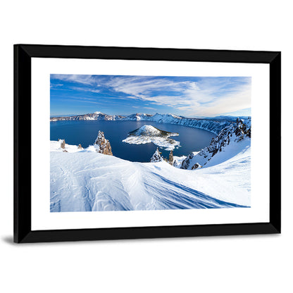 Crater Lake with Wizard Island Wall Art