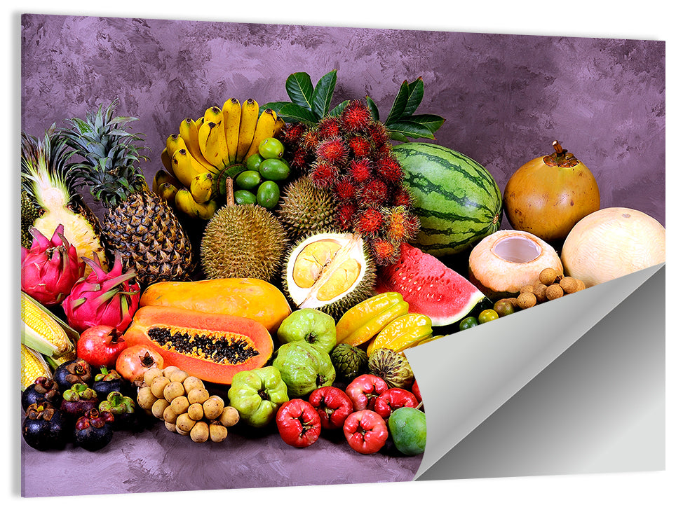 Tropical Fruit Still Life Wall Art