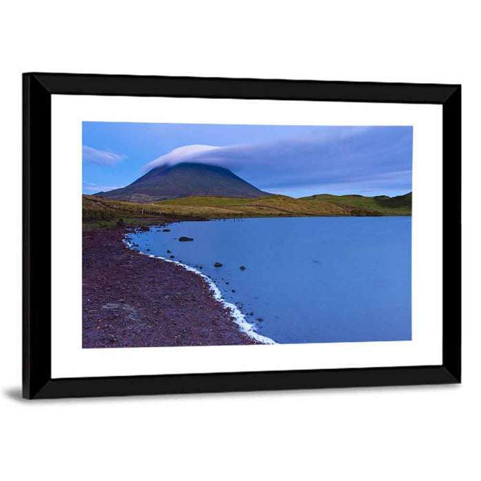 Captain Lake at Dusk Wall Art as a framed print