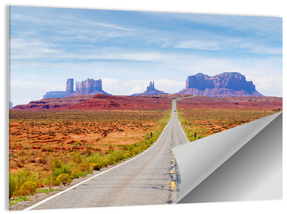 Highway 163 Into Monument Valley Wall Art