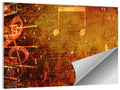 Grunge Sheet Music Collage Wall Art