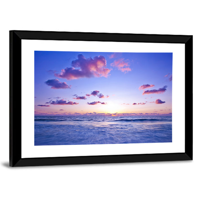 Mediterranean Sunset Wall Art as a framed print