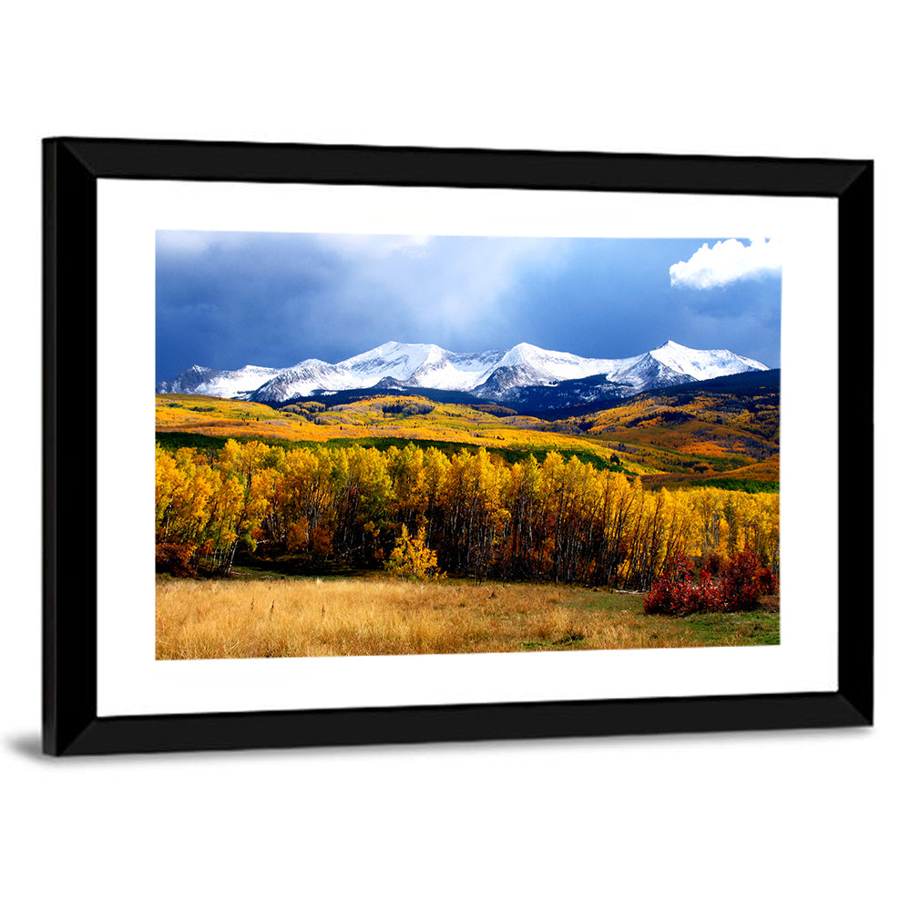 Crested Butte Autumn Mountains Wall Art
