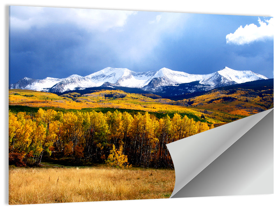 Crested Butte Autumn Mountains Wall Art