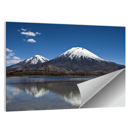 Parinacota Volcano Reflection Wall Art