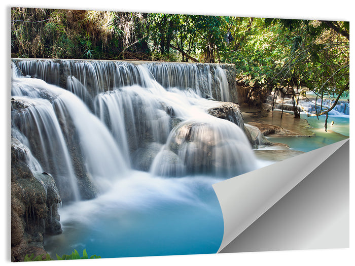 Kuang Si Falls, Luang Prabang Wall Art as a poster print