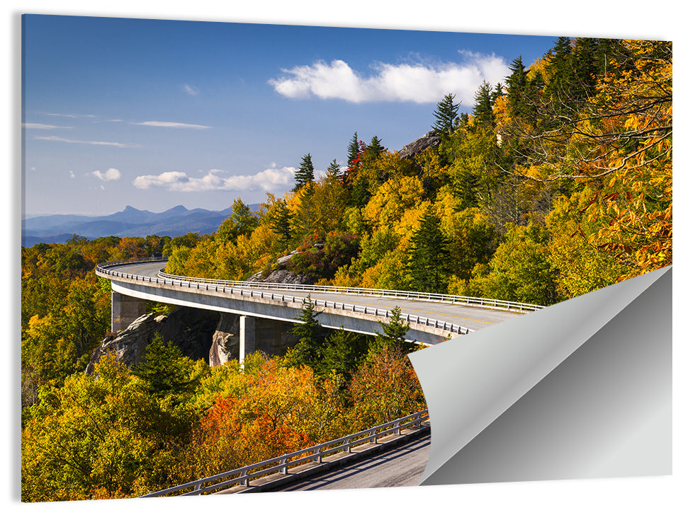 Linn Cove Viaduct at Grandfather Mountain Wall Art