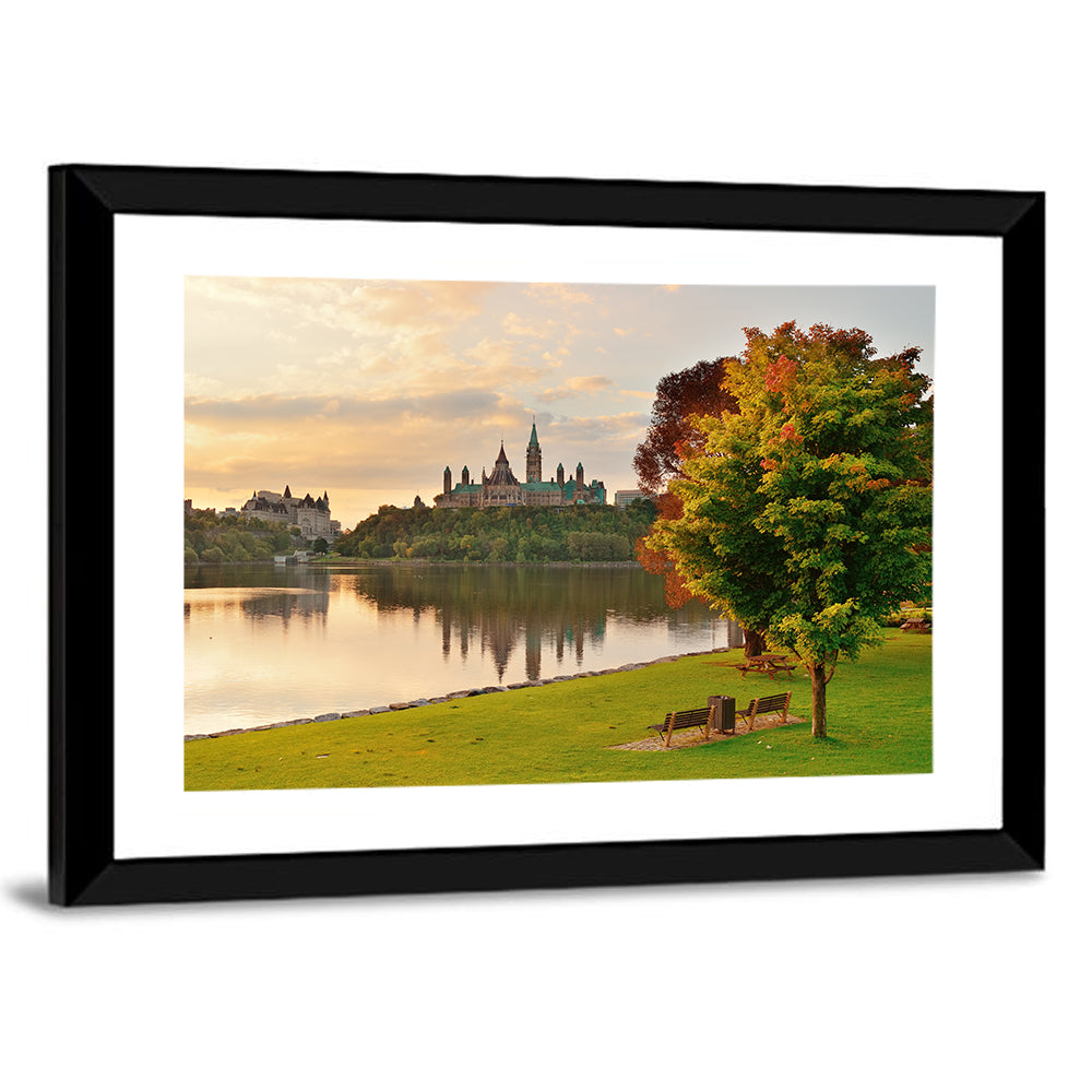 Ottawa Skyline at Golden Hour Wall Art