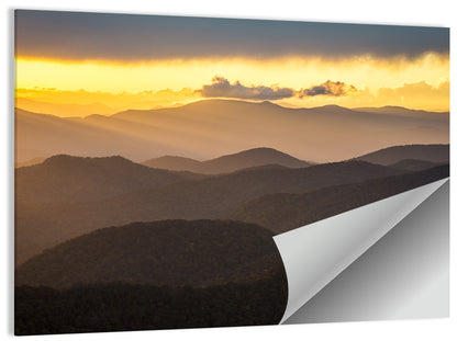 Southern Appalachian Sunset Wall Art
