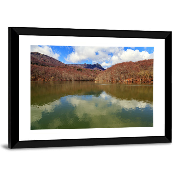 Lake Santa Fe Montseny Wall Art as a framed print