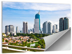 Jakarta Skyline with Wisma 46 Wall Art
