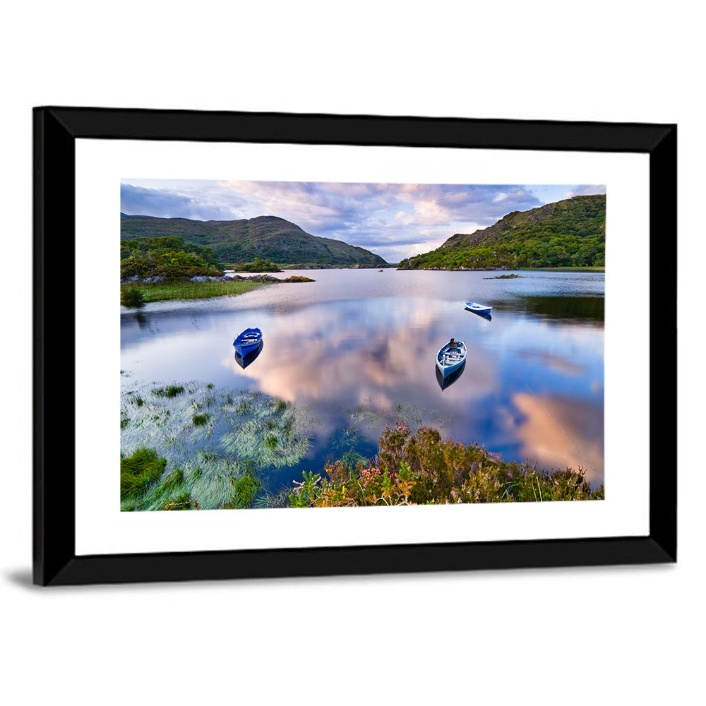 Lough Leane Rowboats at Dusk Wall Art