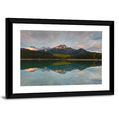 Patricia Lake Golden Hour Reflection Wall Art