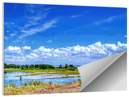 Snake River Fly Fishing, Idaho Wall Art