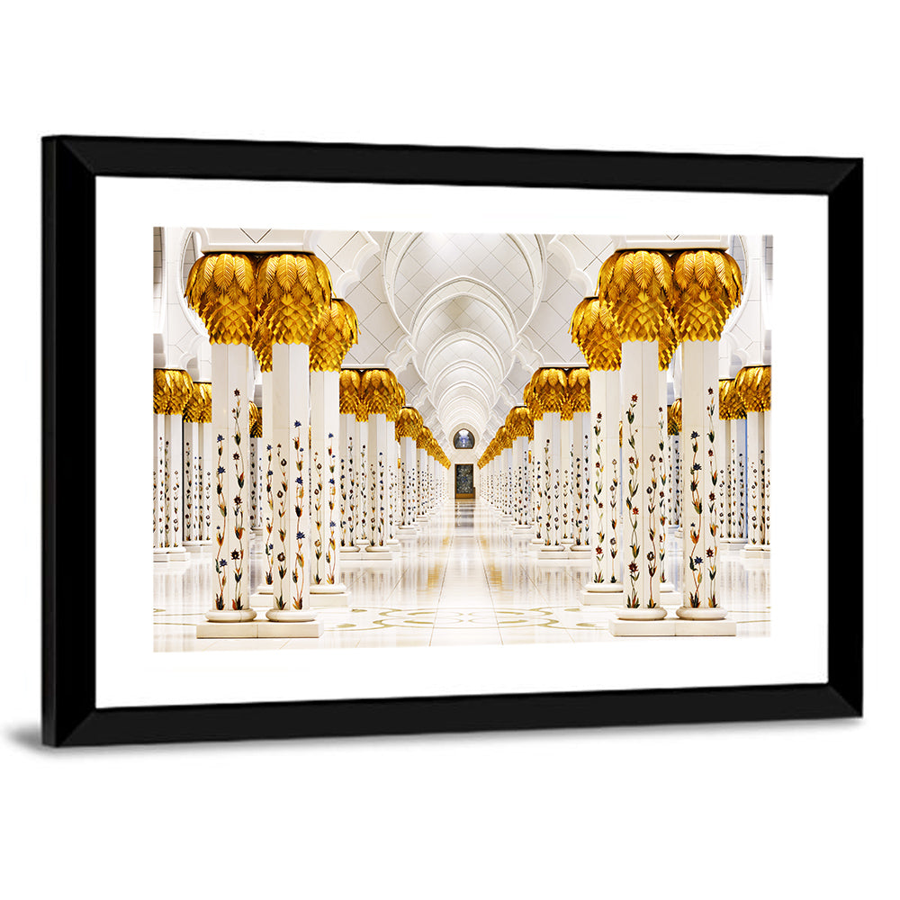 Sheikh Zayed Grand Mosque Colonnade Wall Art