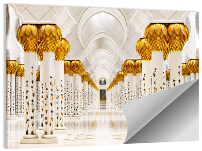 Sheikh Zayed Grand Mosque Colonnade Wall Art