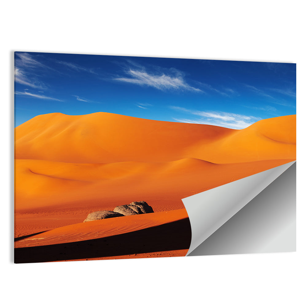 Solitary Figure on Sahara Dunes Wall Art