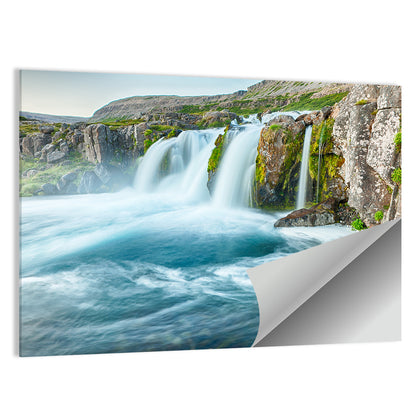 Dynjandi Waterfall Mist and Moss Wall Art