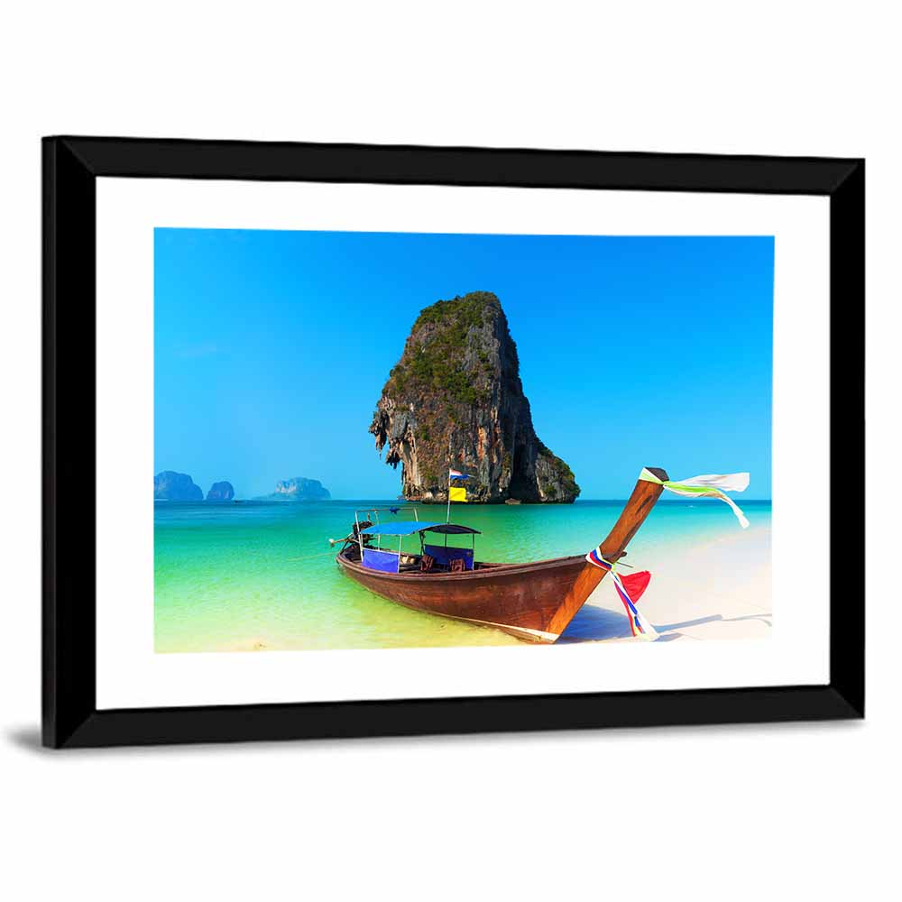 Thailand Long-tail Boat Seascape Wall Art