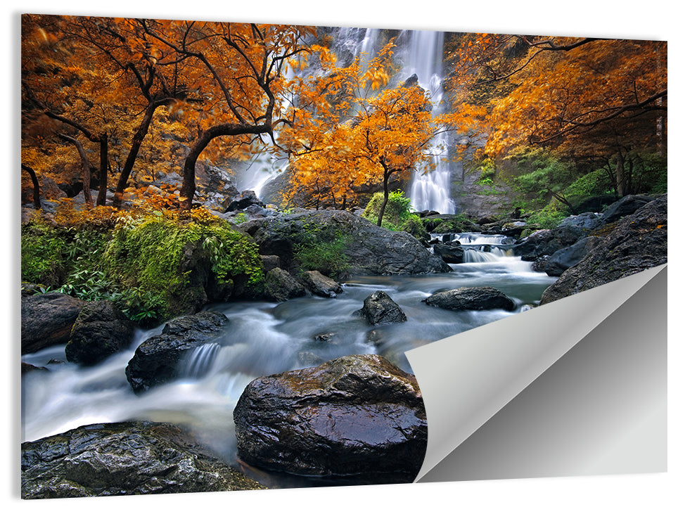 Konglan Autumn Waterfall Wall Art