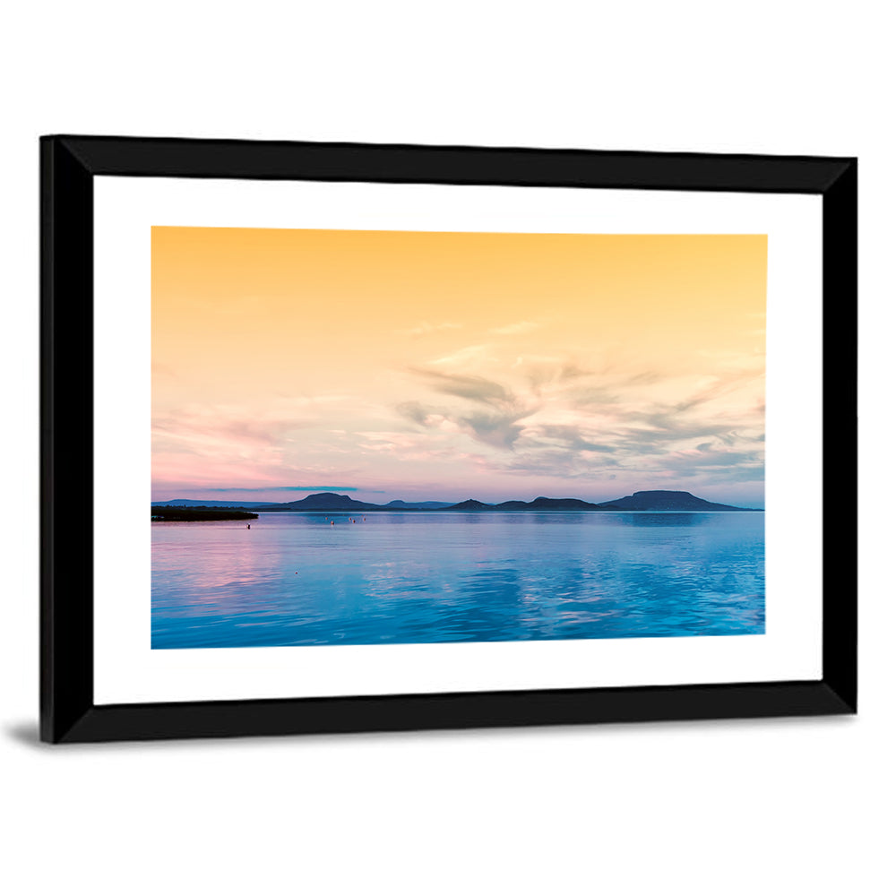 Lake Balaton at Golden Hour Wall Art