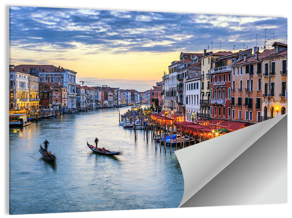 Venice Grand Canal at Twilight Wall Art