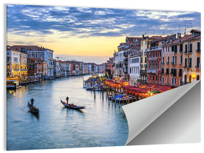 Venice Grand Canal at Twilight Wall Art as a poster print