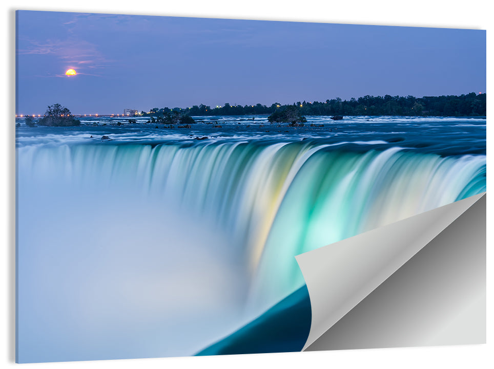 Horseshoe Falls by Moonlight Wall Art